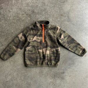 Carter's Camouflage Half-Zip Fleece Pullover